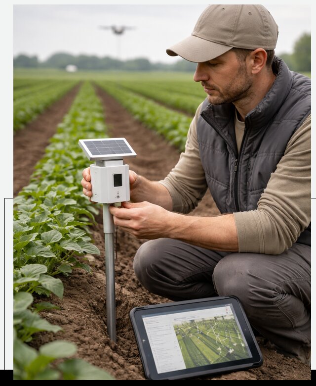 IoT мониторинг сельскохозяйственных полей и контроля в Махачкале