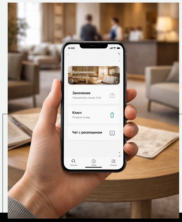 Мобильное приложение для гостей отеля в Махачкале, управление сервисом
